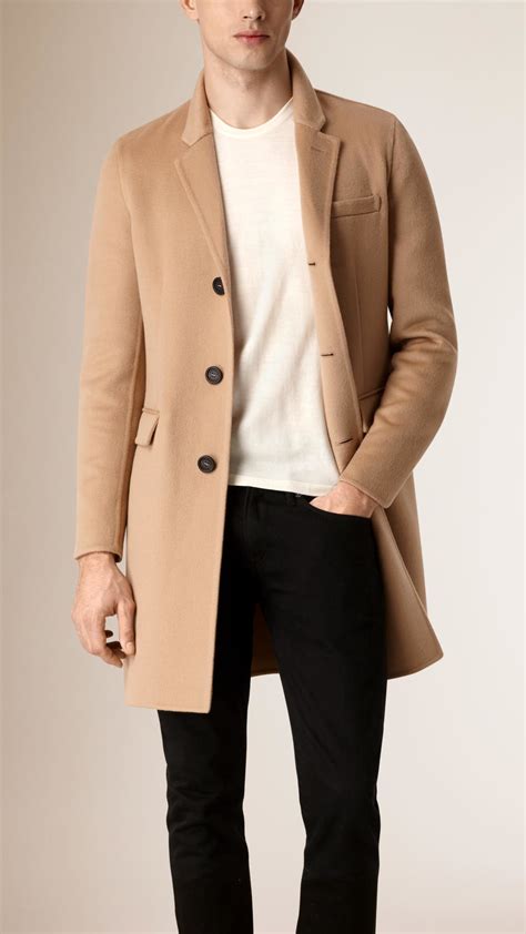 burberry wool cashmere tailored coat|men's camel wool overcoat.